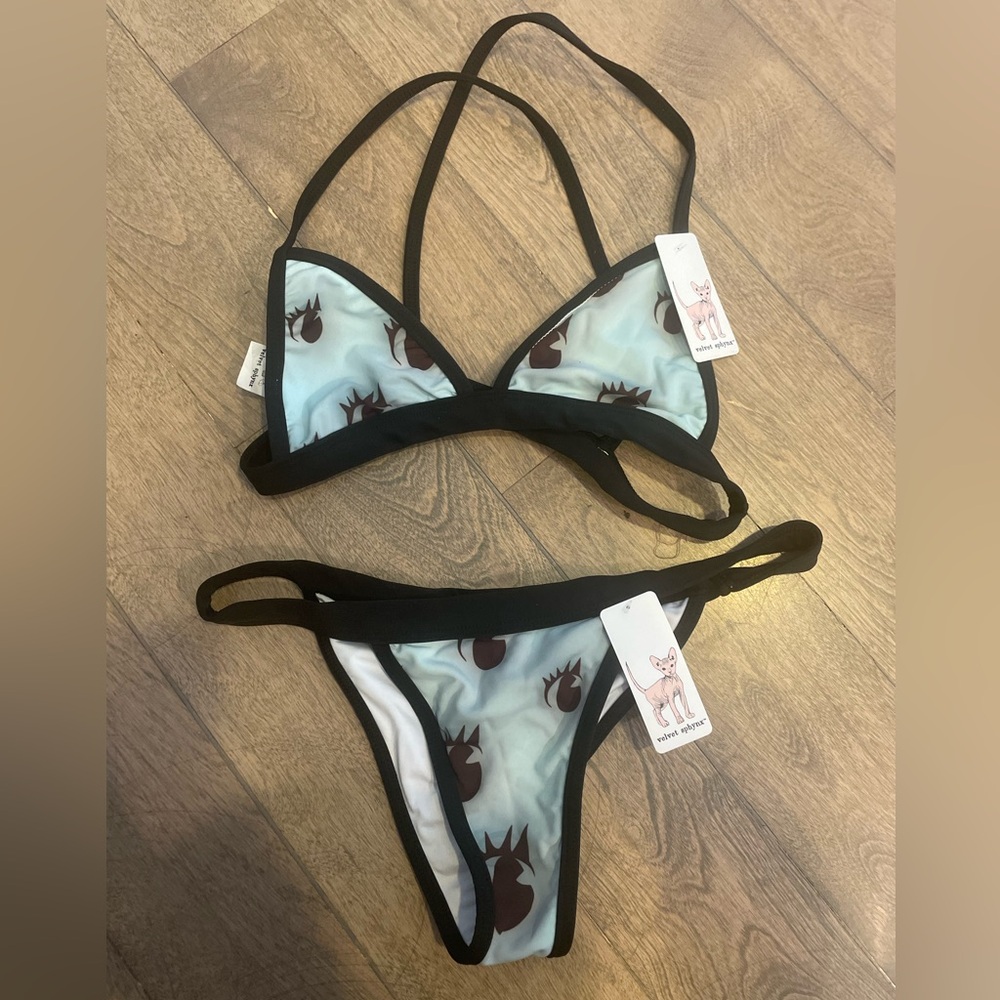 Velvet Sphynx Swimwear Bikini Set new with tag